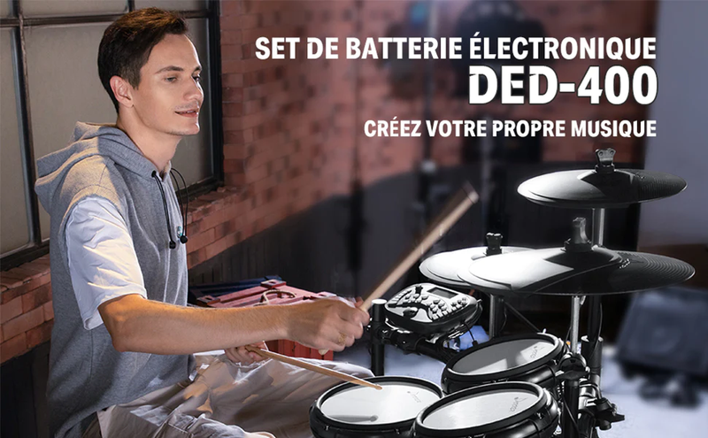 Donner DED-400 : Une batterie électronique professionnelle pour un batteur intermédiaire