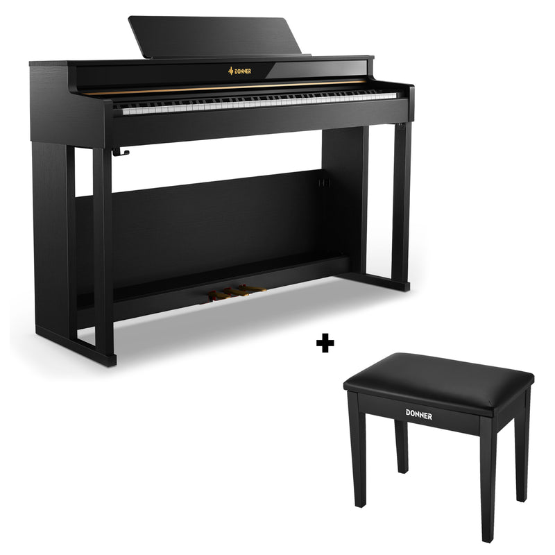 Donner DDP-400 Premium Upright Digital Piano with 88 Keys Progressive Heavy Touch