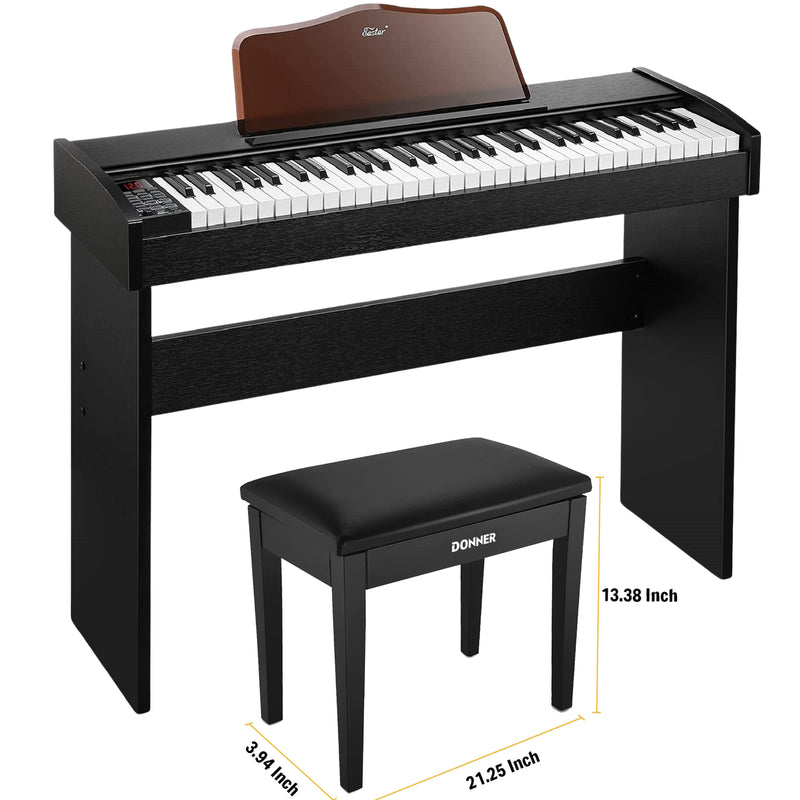 Eastar EK-10S Clavier de piano numérique 61 touches clavier électronique pleine taille