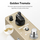 Donner Golden Tremolo Classic Golden Guitar Tremolo Effect Pedal