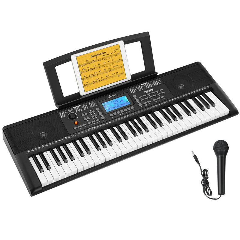 Donner DEK-610 Clavier électronique 61 Touches avec Stand Partitions/Microphone