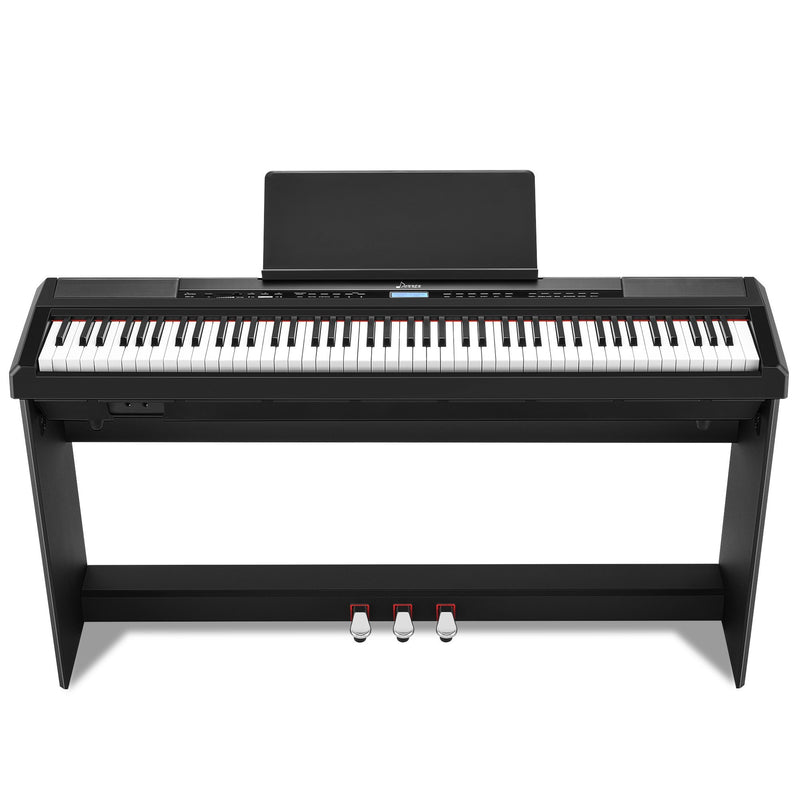Donner DEP-20 Clavier de Piano numériques 88 Touches entièrement lestées avec support et 3 pédale